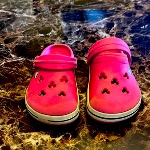 Pink Mickey Mouse crocs